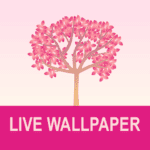 falling flowers red live wallpaper